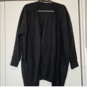 Athleta Dark grey sweater coat cardagin